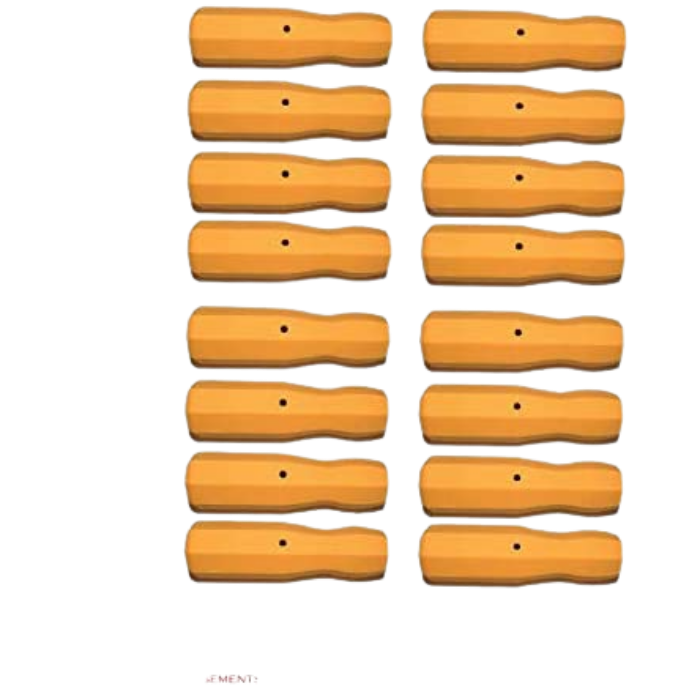 مقبض أصفر - مجموعة من 16