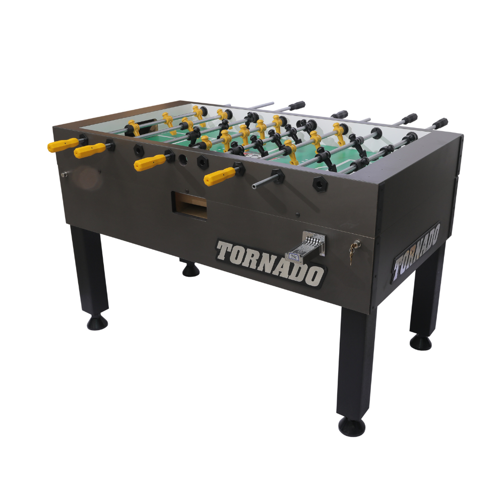 طاولة كرة القدم Tornado® Custom Finish Tournament Series/T-3000 - رمادي فاتح