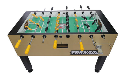 طاولة كرة قدم Tornado® Custom Finish Tournament Series/T-3000 - ألمنيوم ذهبي