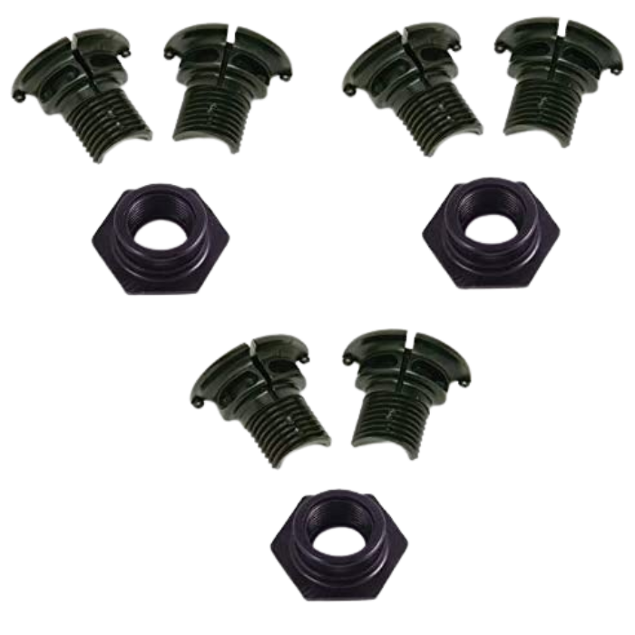 6 Bearing Half + 3 Bearing Nut