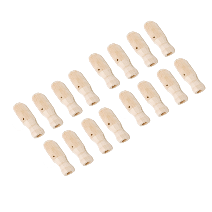 مقبض من خشب القيقب - مجموعة من 16 قطعة