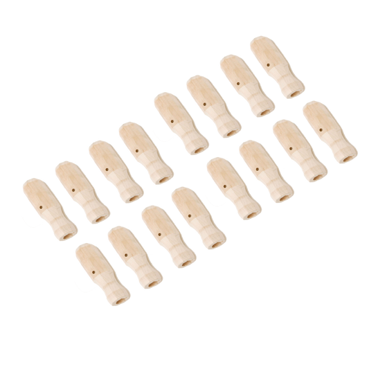 Handle Maple Wood - Set of 16